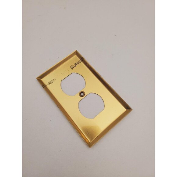 Light Switch Cover , Switch Plate, Outlet Cover, Gold, Antique Brass, Plug, - Picture 4 of 9